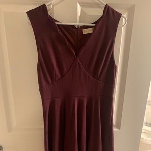 Burgundy dress
